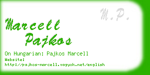 marcell pajkos business card